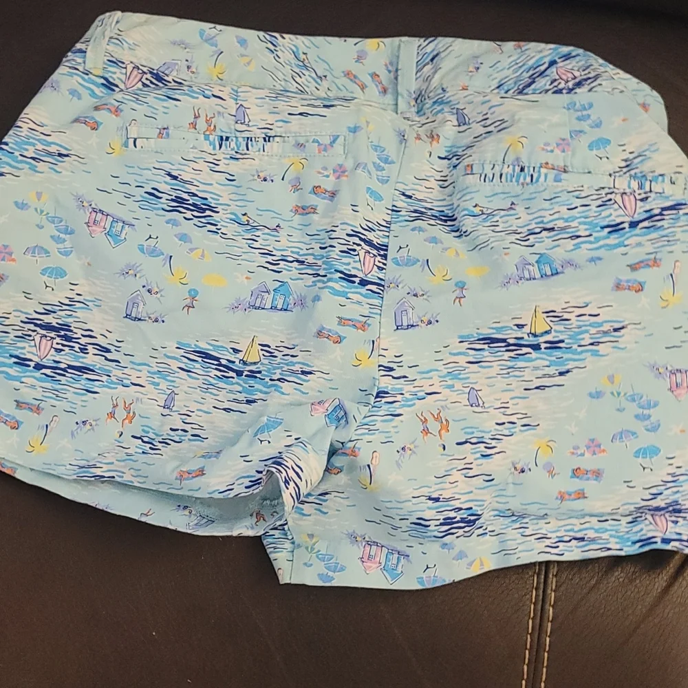 Old navy pixie shorts beach print sz 6 - Picture 6 of 7